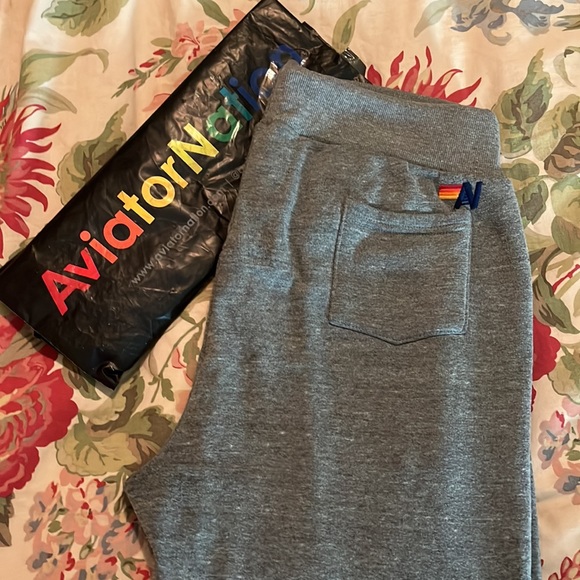 AVIATOR NATION Size XXLarge 2X Tall 36" Inseam Shin/Kneepad  Sweatpants$198 RARE - Picture 3 of 17